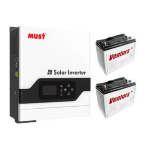 Комплект без панелей на 3 кВт (гібридний інвертор + АКБ)