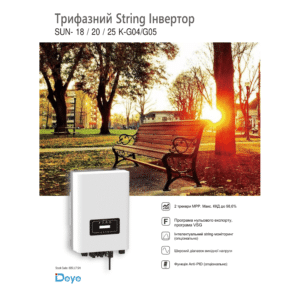 Мережевий інвертор Deye SUN-20K- G04(4)